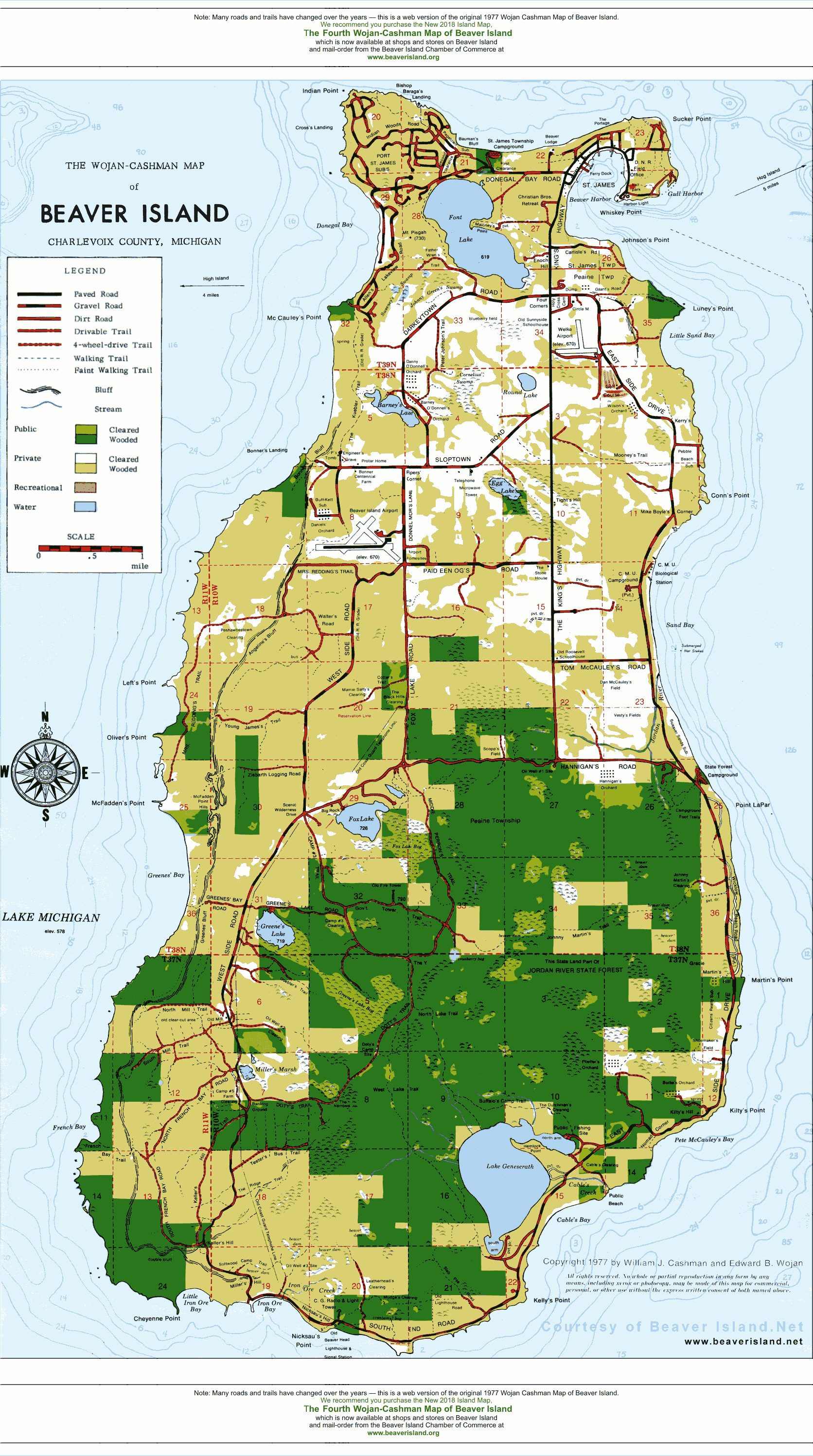 Beaver Island Map